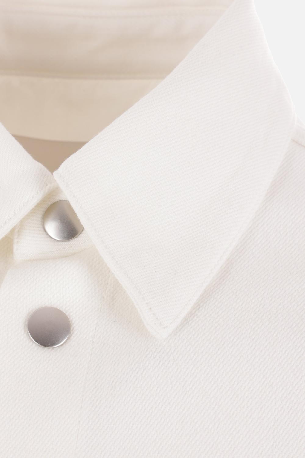 JIL SANDER giacca-camicia in denim con logo Solo un giorno rimasto