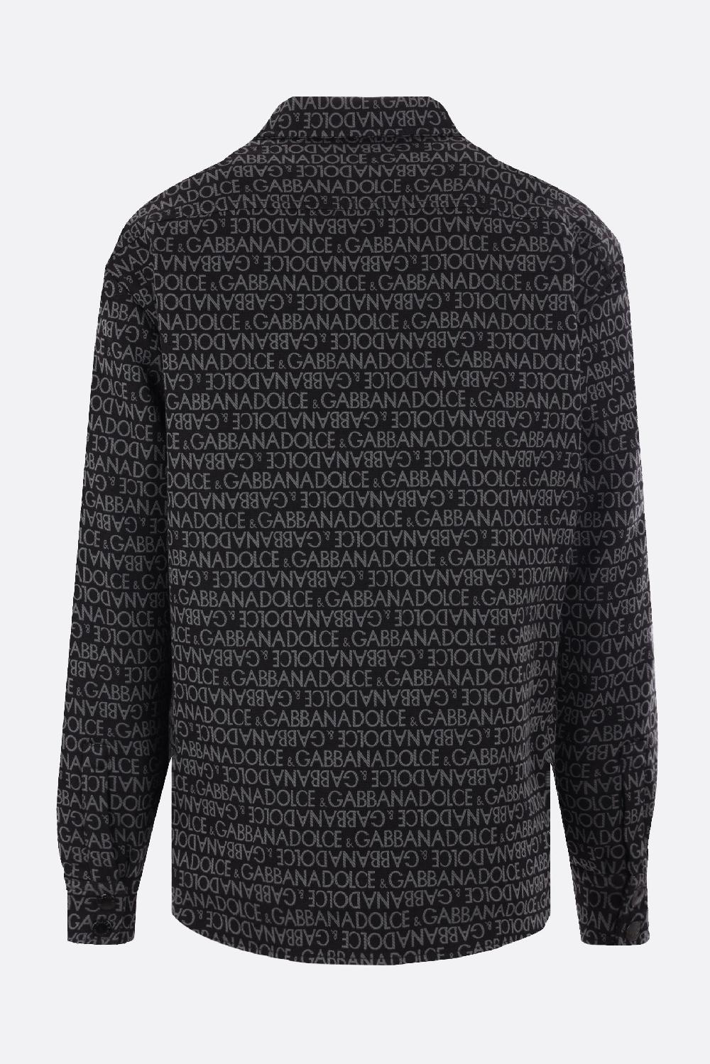 DOLCE & GABBANA giubbotto imbottito in jacqaurd logato 50% di sconto con spedizione gratuita