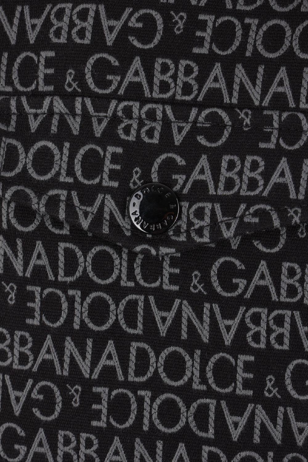 DOLCE & GABBANA giubbotto imbottito in jacqaurd logato 50% di sconto con spedizione gratuita