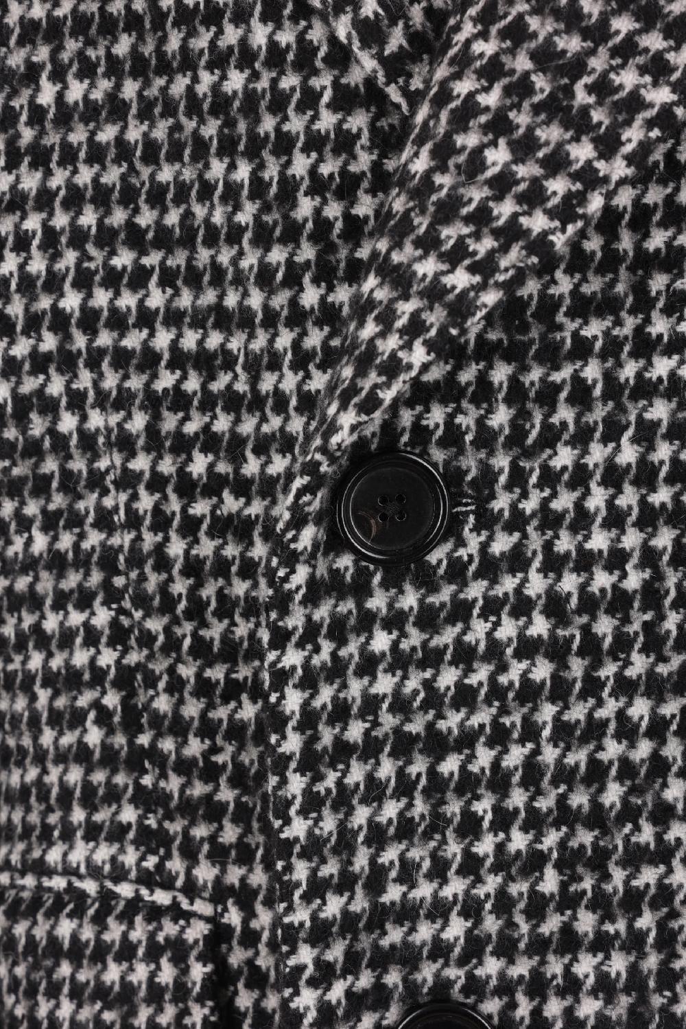 DOLCE & GABBANA cappotto doppiopetto in misto lana pied-de-poule Officina