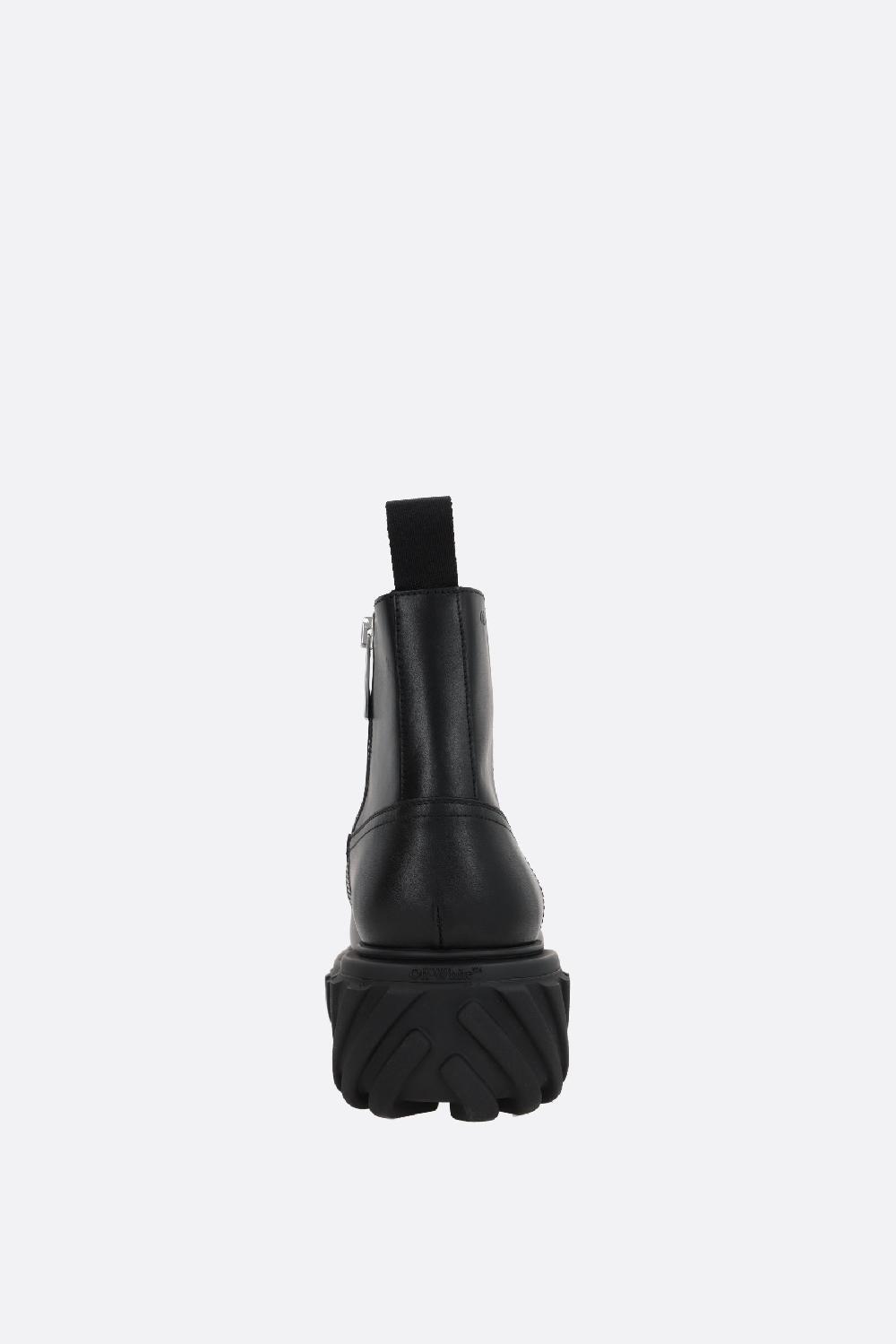 OFF WHITE stivaletto Exploration Motor in pelle liscia Esporta salva