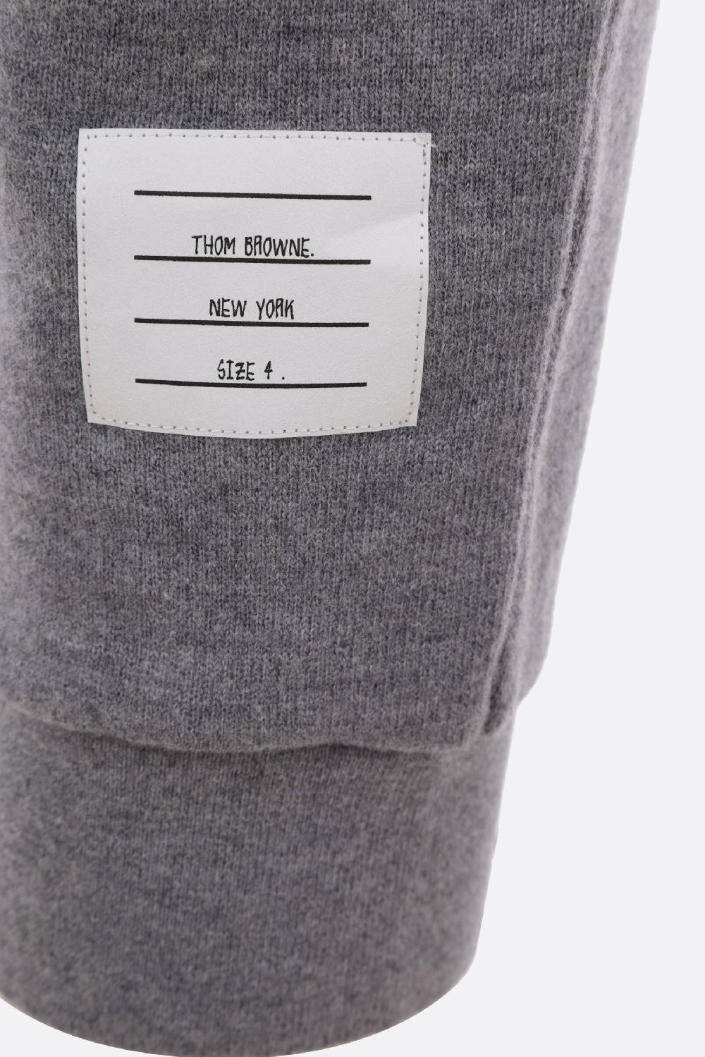 THOM BROWNE pantalone jogging 4bar in lana Spedizione Gratuita