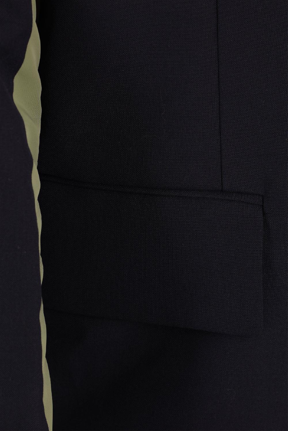 SACAI blazer monopetto imbottito in grain de poudre e nylon Shopping Online