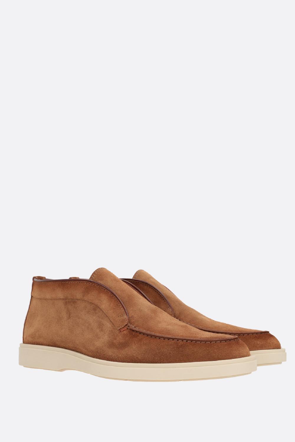 SANTONI polacchino slip-on in suede Convenienza