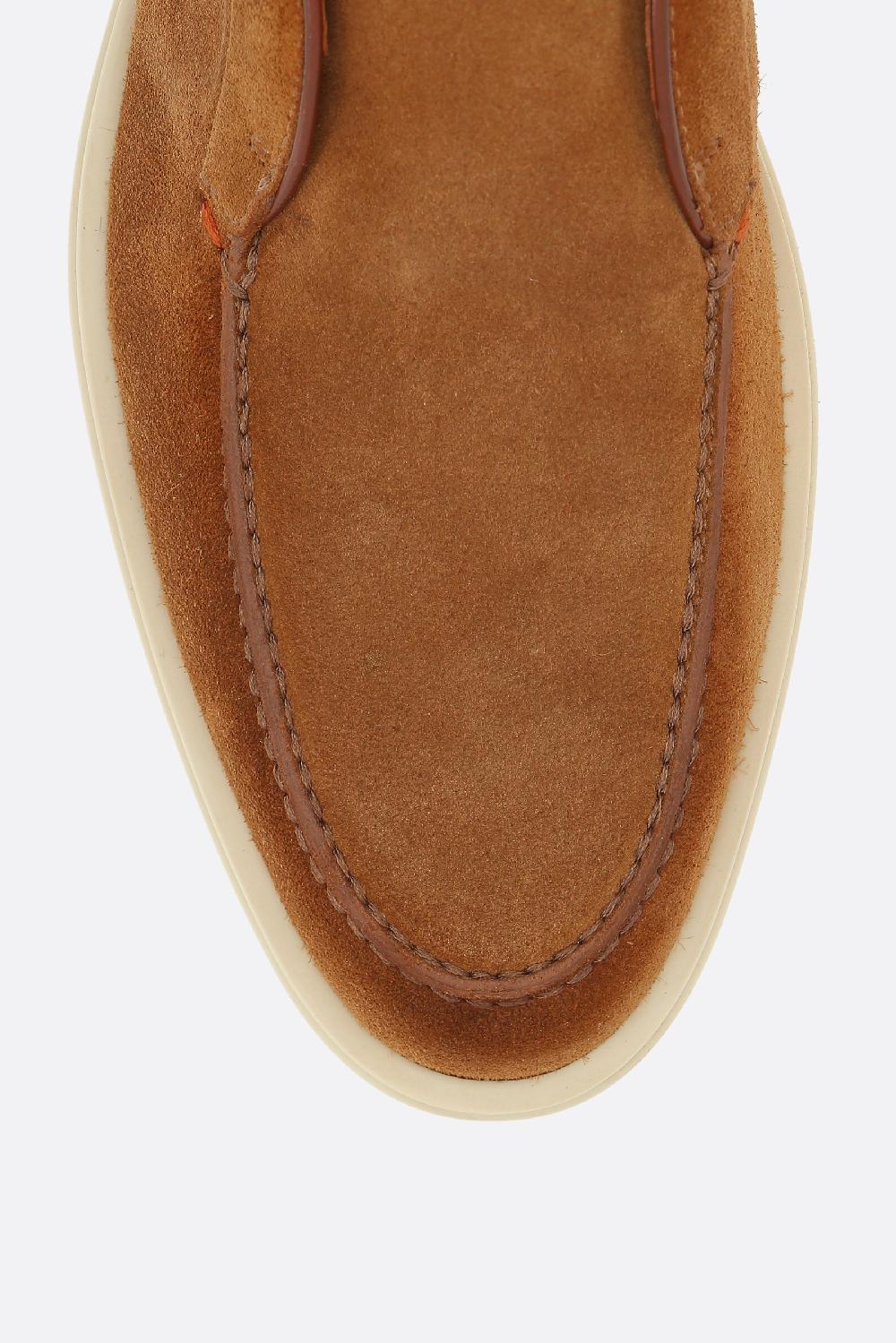 SANTONI polacchino slip-on in suede Convenienza