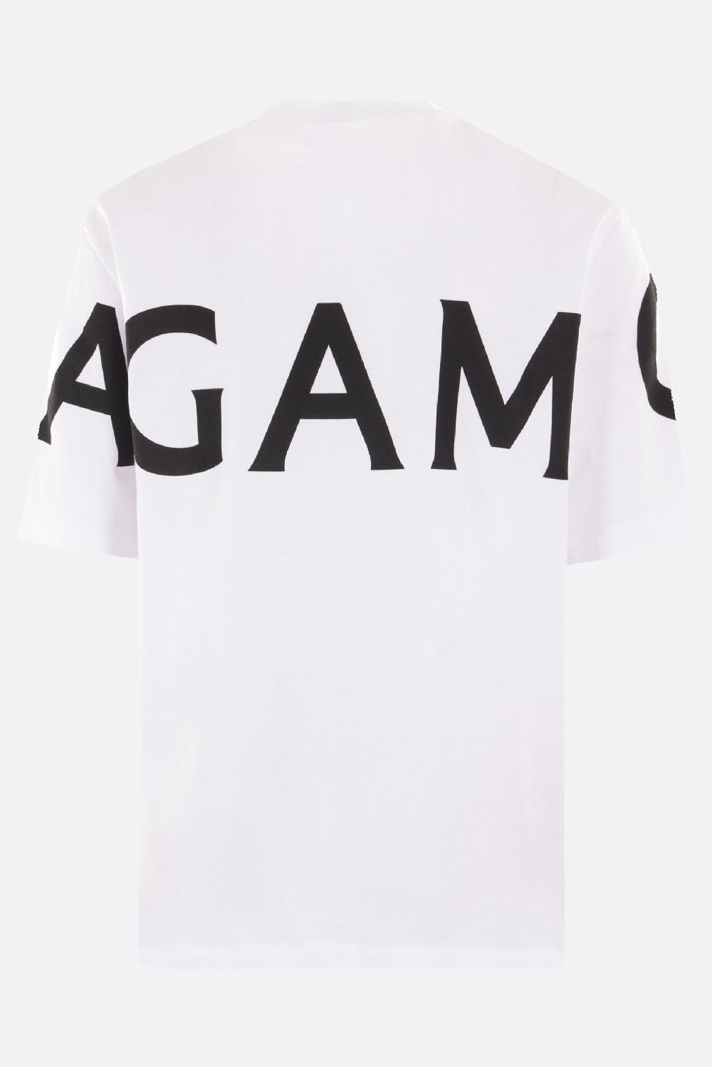 FERRAGAMO t-shirt in jersey stampa logo Offerta