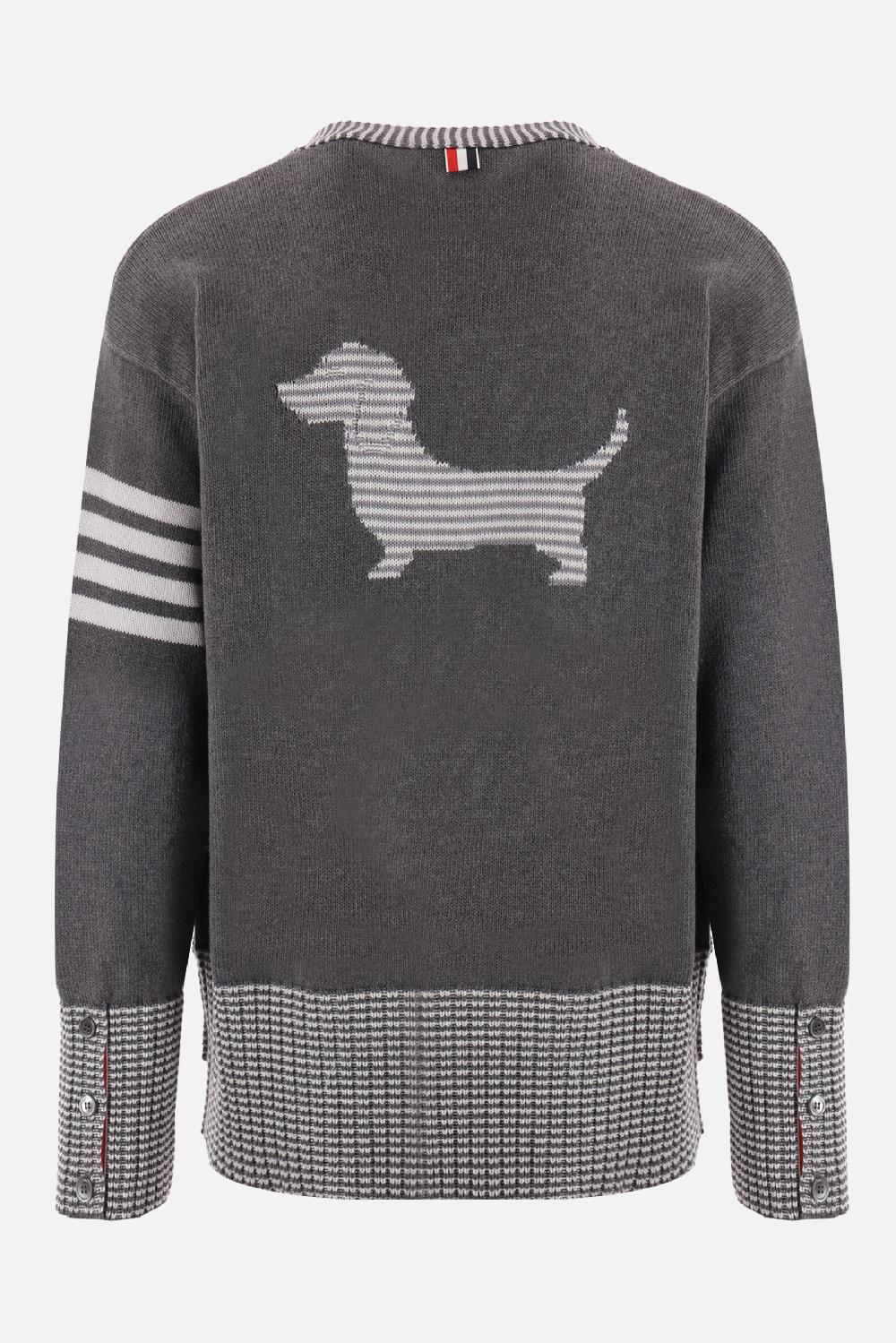 THOM BROWNE cardigan Hector in cotone Vendite Flash