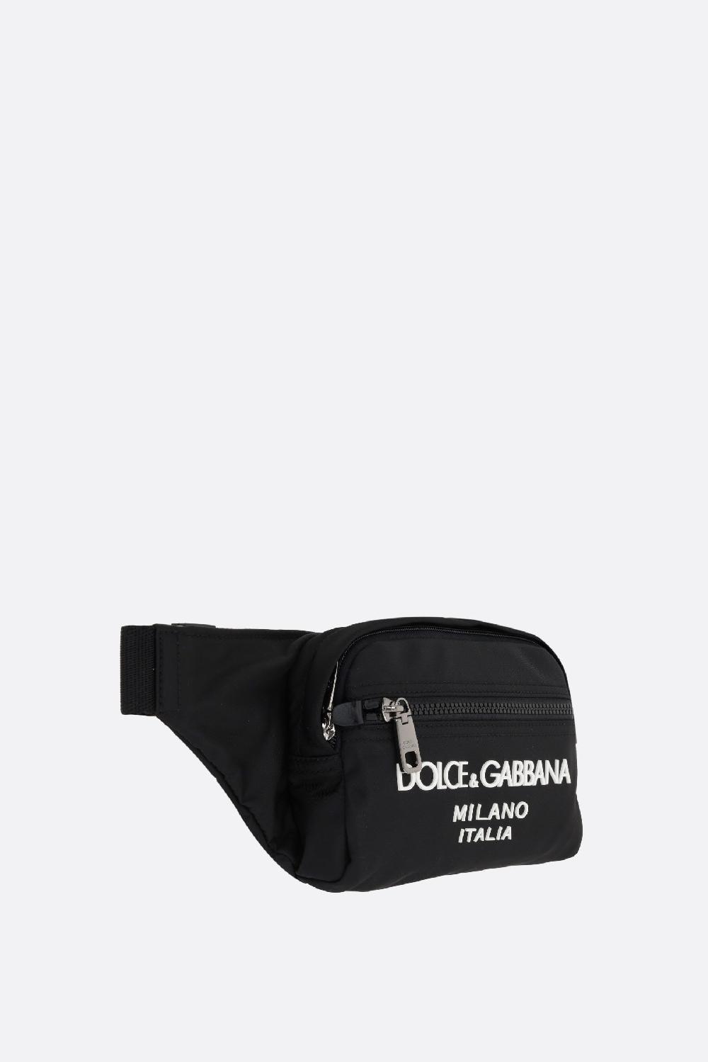 DOLCE & GABBANA marsupio in nylon con logo Spedizione gratuita