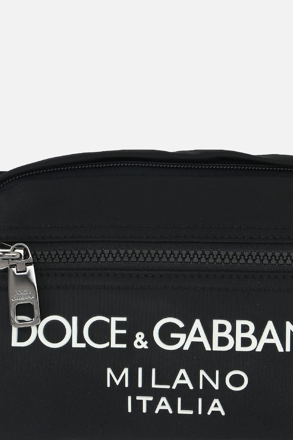 DOLCE & GABBANA marsupio in nylon con logo Spedizione gratuita