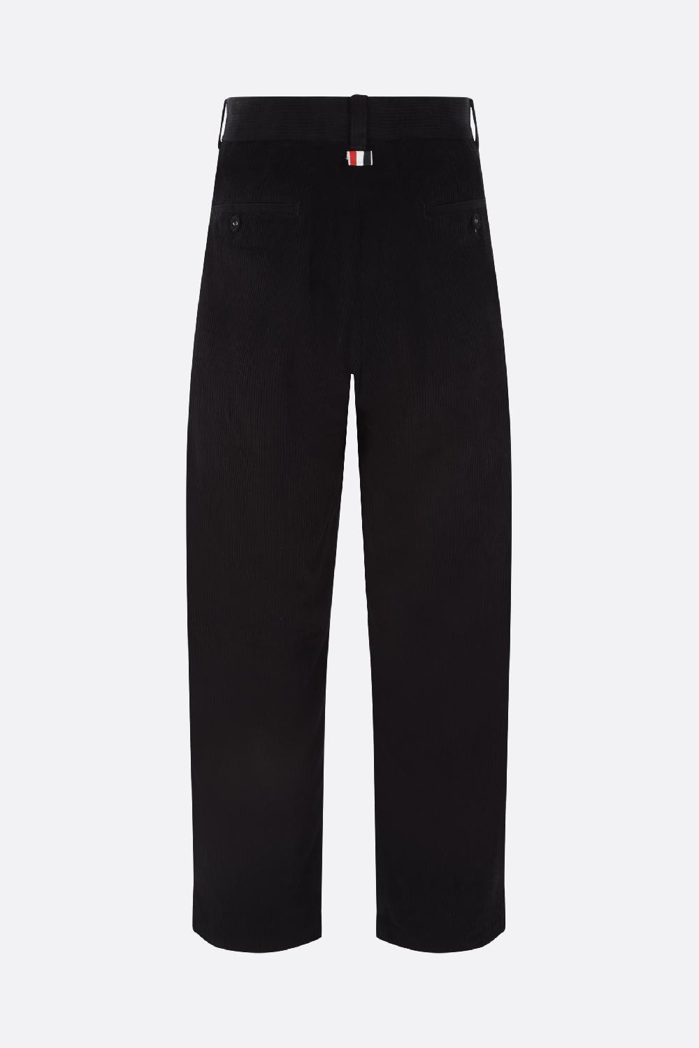 THOM BROWNE pantalone straight-fit in velluto a costine Prezzo di fabbrica