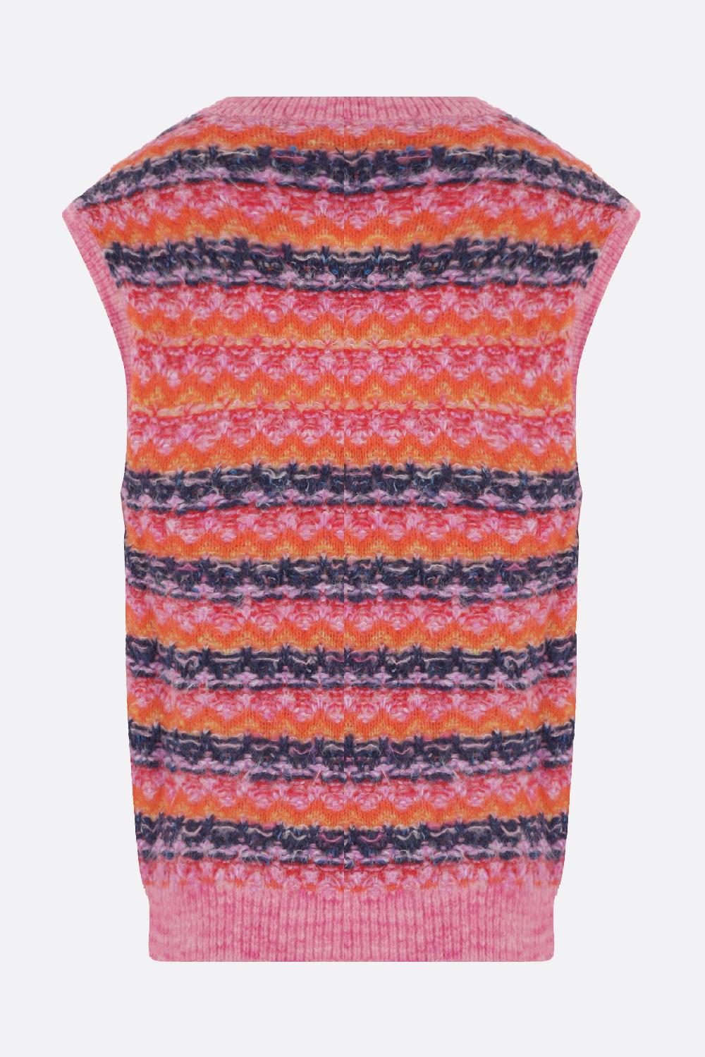 ANDERSSON BELL pullover smanicato Candy in misto lana Grande vendita