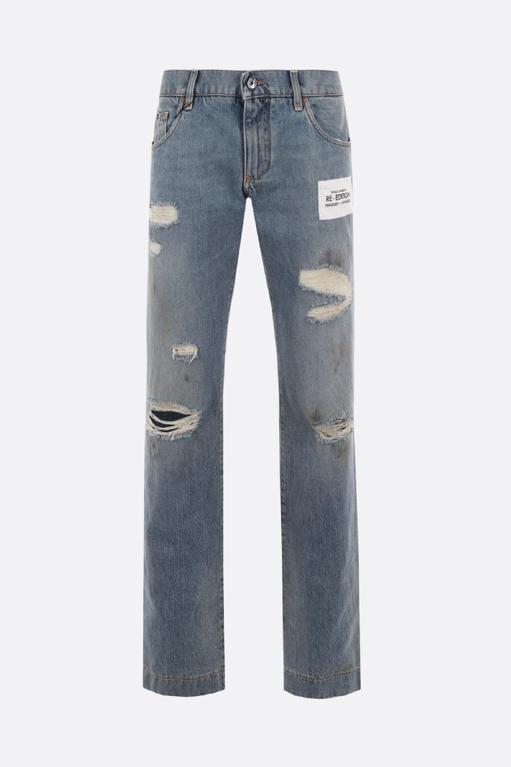 DOLCE & GABBANA jeans regular-fit in denim Cyber Monday