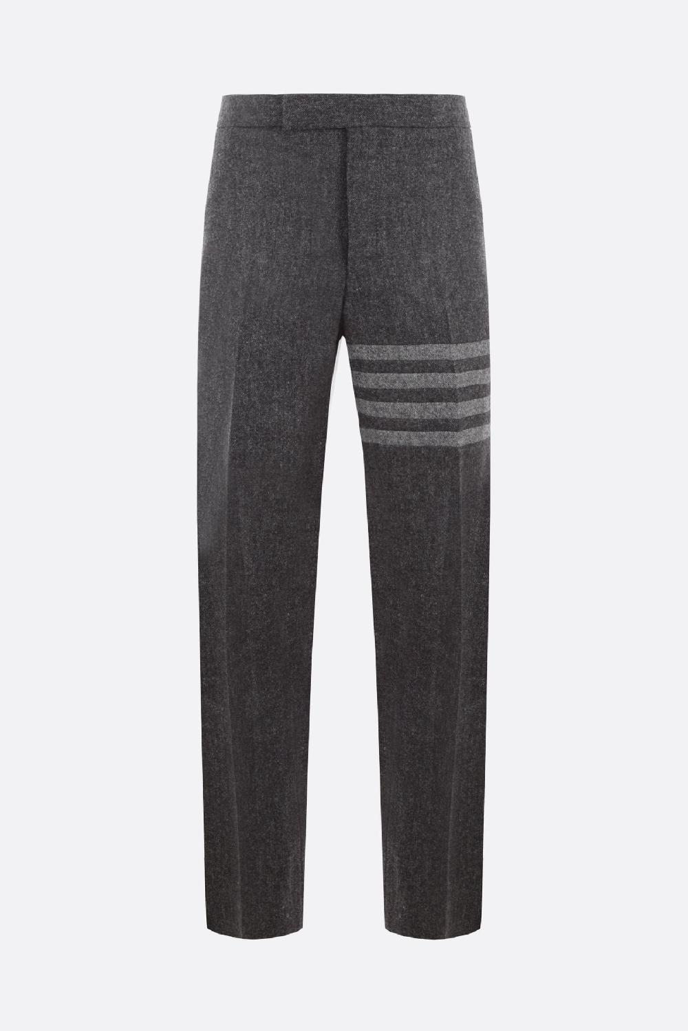 THOM BROWNE pantalone a gamba dritta in lana 4bar Offerta natalizia