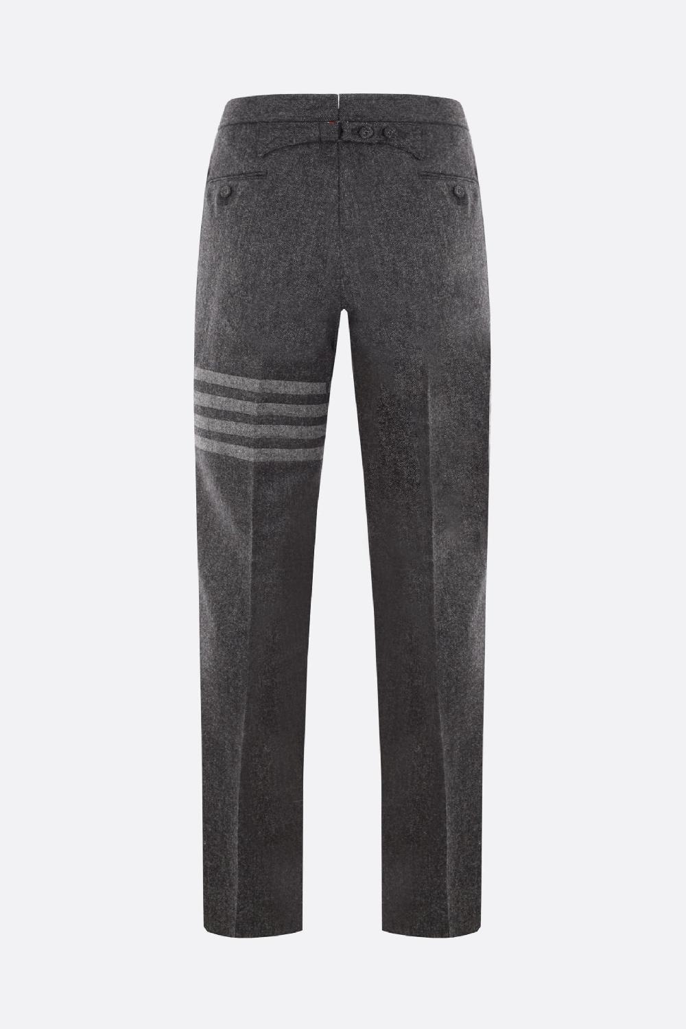 THOM BROWNE pantalone a gamba dritta in lana 4bar Offerta natalizia