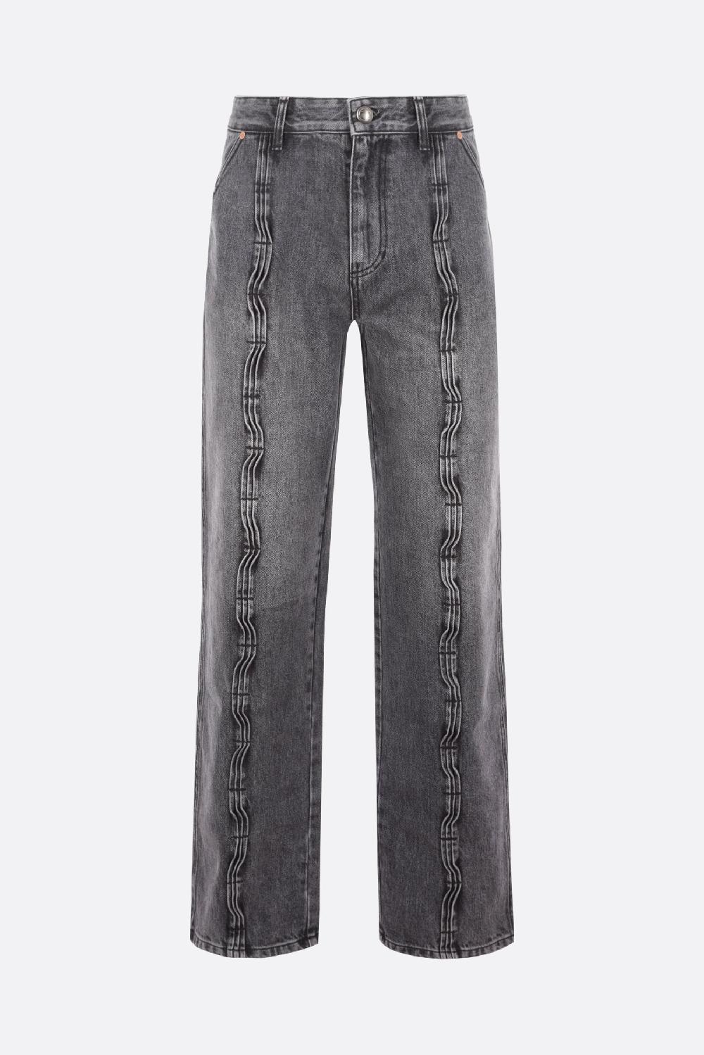 ANDERSSON BELL jeans Wave a gamba larga in denim Offerta per la Festa della Mamma