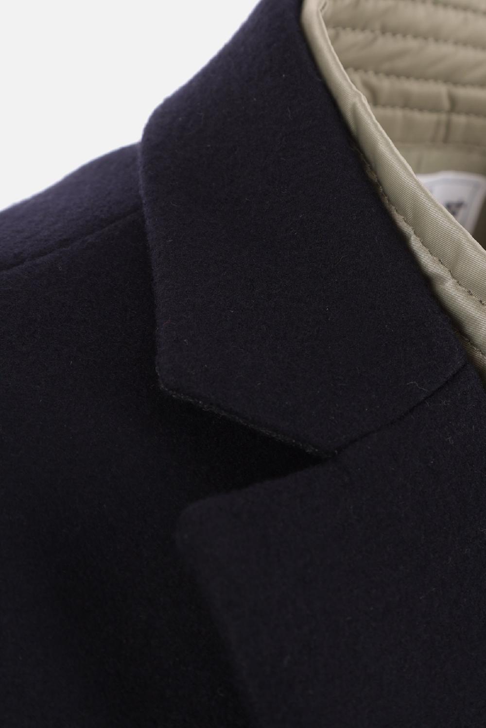 SACAI cappotto monopetto Melton in lana e nylon Offerta Giorno del Papà