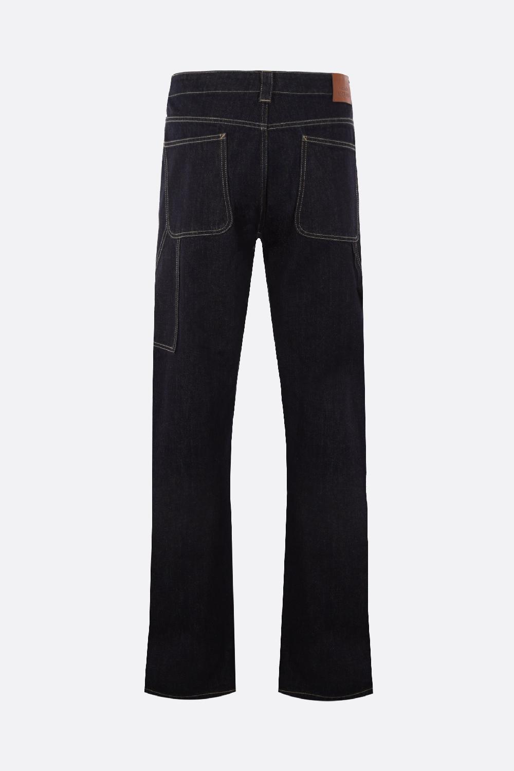 ALEXANDER McQUEEN jeans workwear a gamba dritta in denim Offerta Anniversario