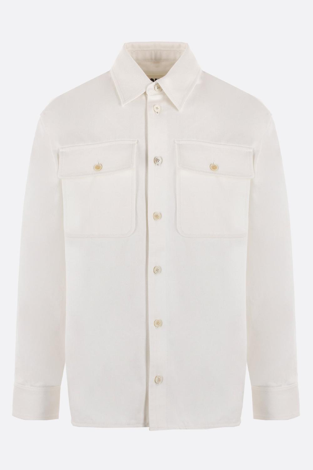 JIL SANDER giacca-camicia oversize in denim Smaltimento dello stoccaggio