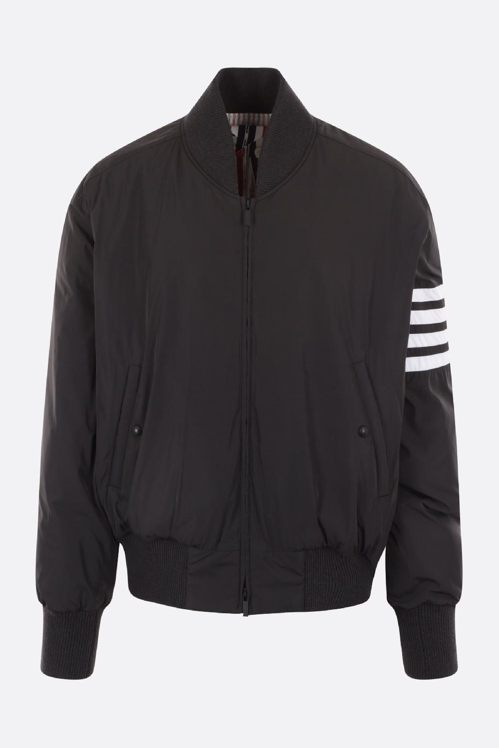 THOM BROWNE piumino bomber in nylon 4bar