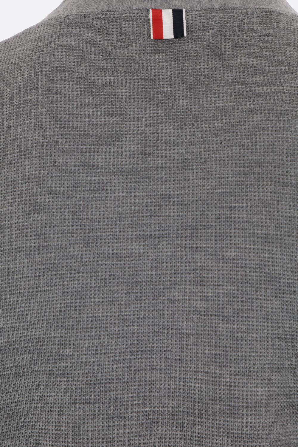 THOM BROWNE cardigan in lana 4bar Grandi sconti