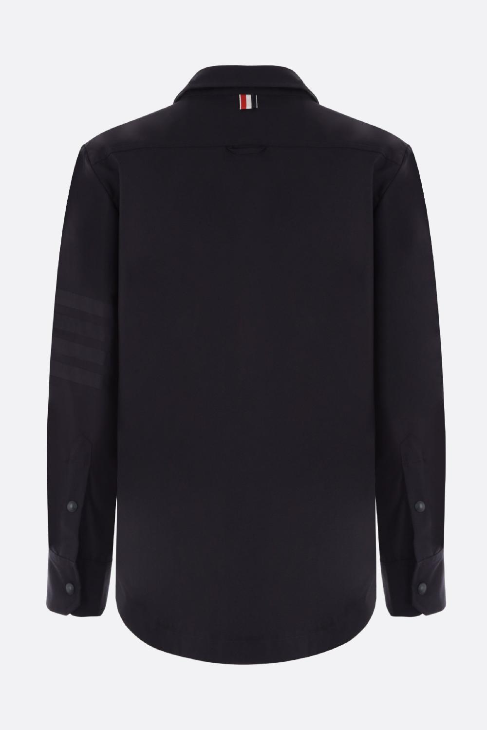 THOM BROWNE giacca-camicia in lana con dettaglio 4-bar Bestseller
