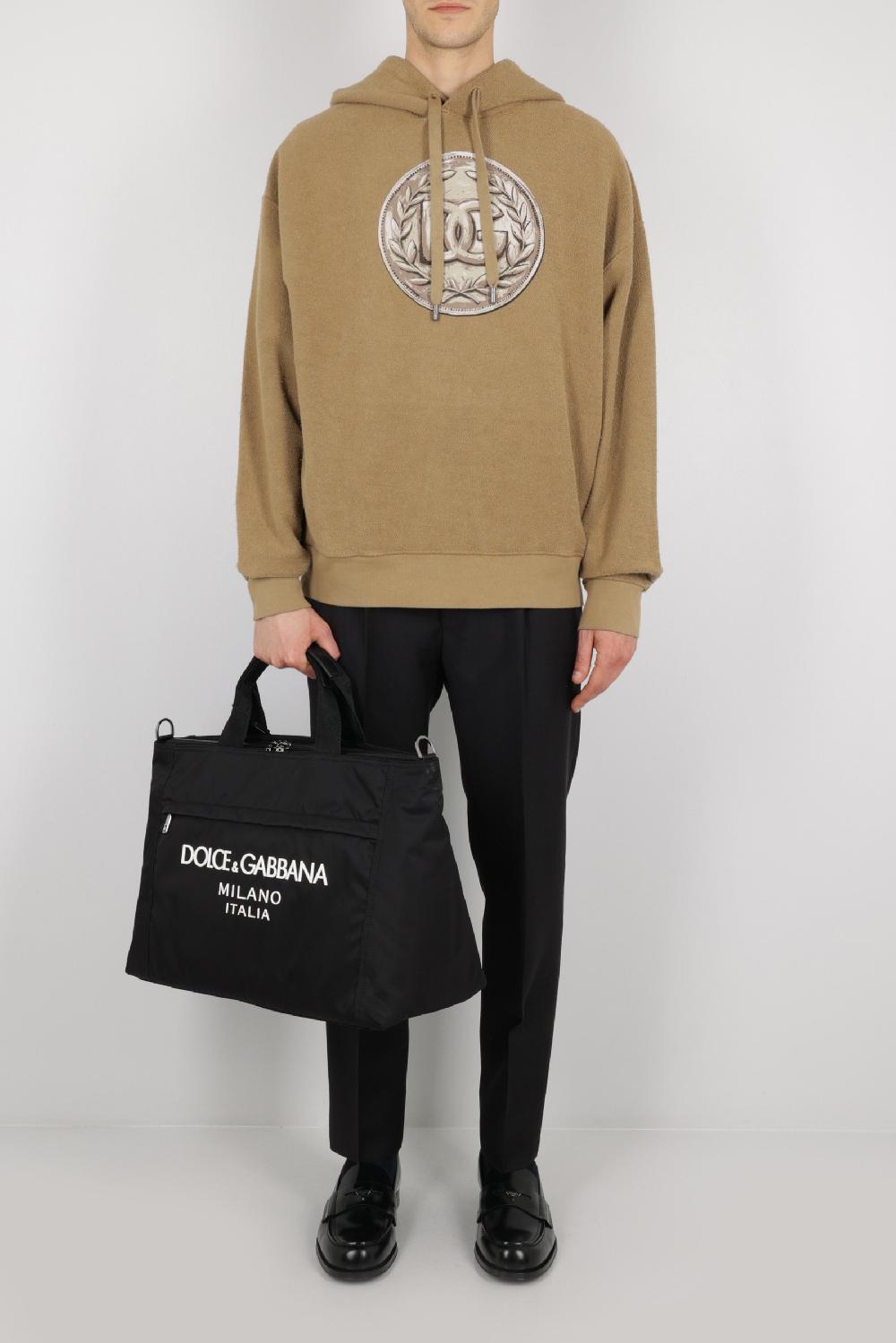 DOLCE & GABBANA borsa a mano in nylon con logo Enormi risparmi