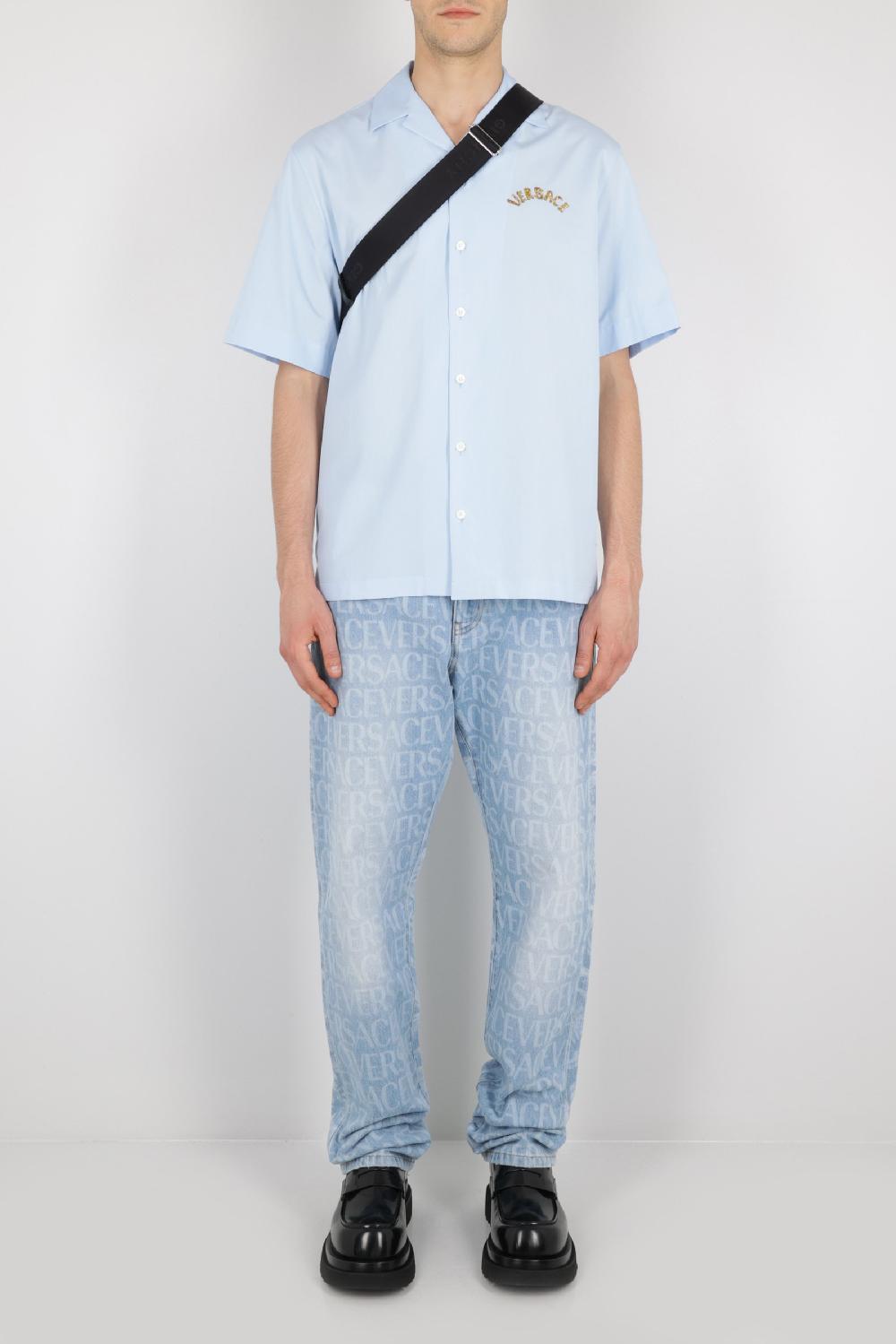 VERSACE jeans regular-fit Barocco Silhouette in denim ACQUISTA ORA
