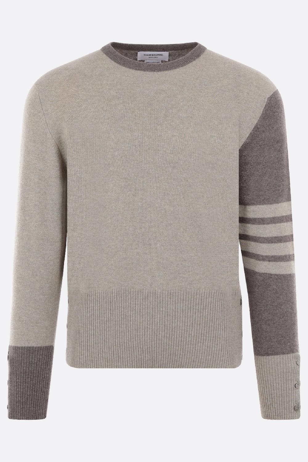 THOM BROWNE pullover 4bar in cashmere