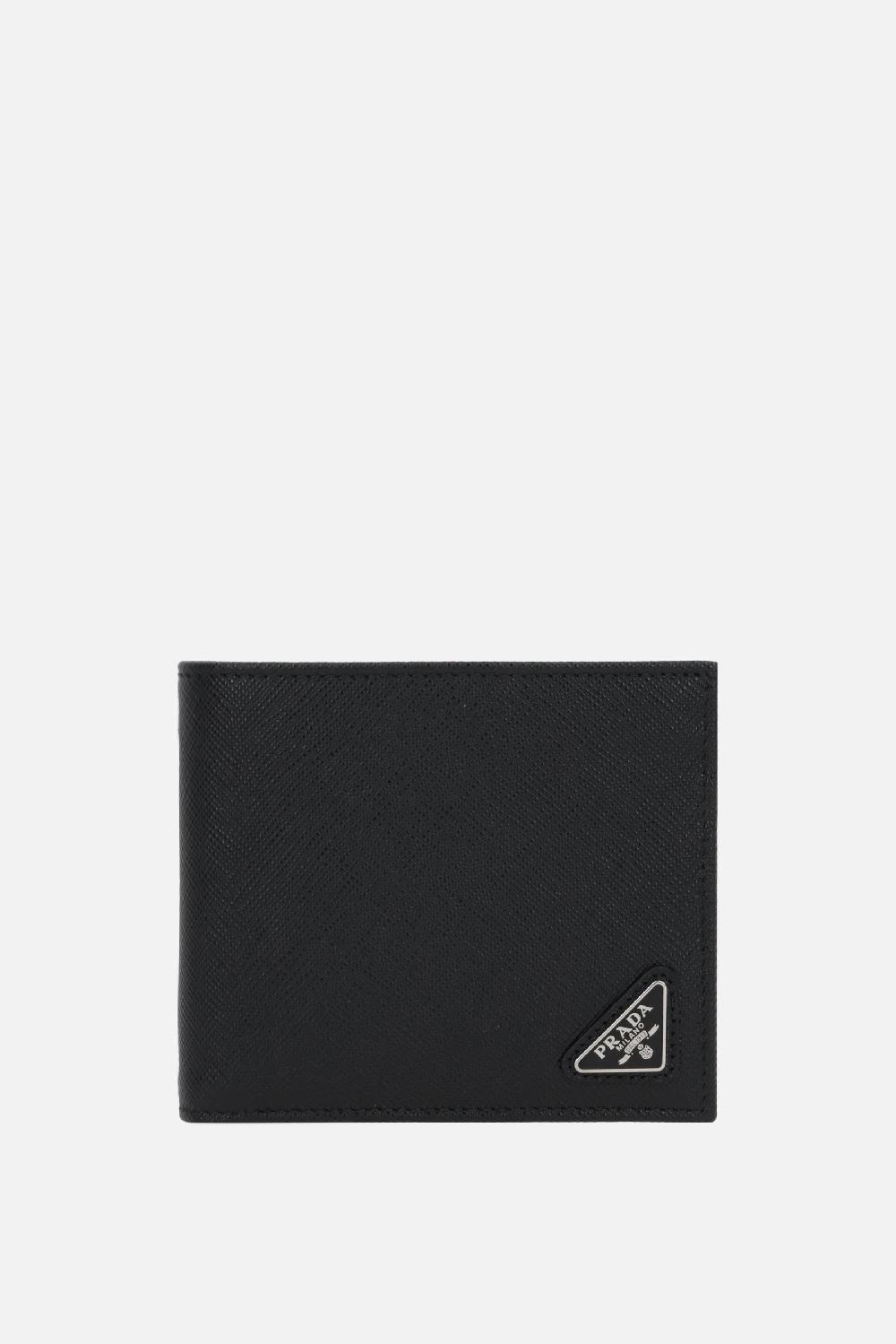PRADA portafogli billfold in pelle Saffiano