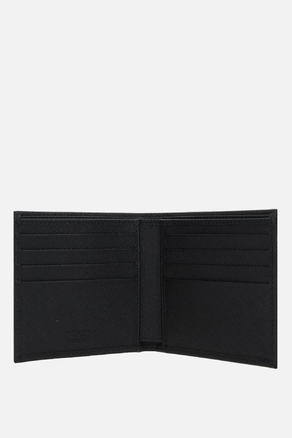 PRADA portafogli billfold in pelle Saffiano Italia