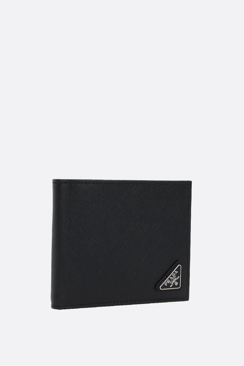 PRADA portafogli billfold in pelle Saffiano Italia