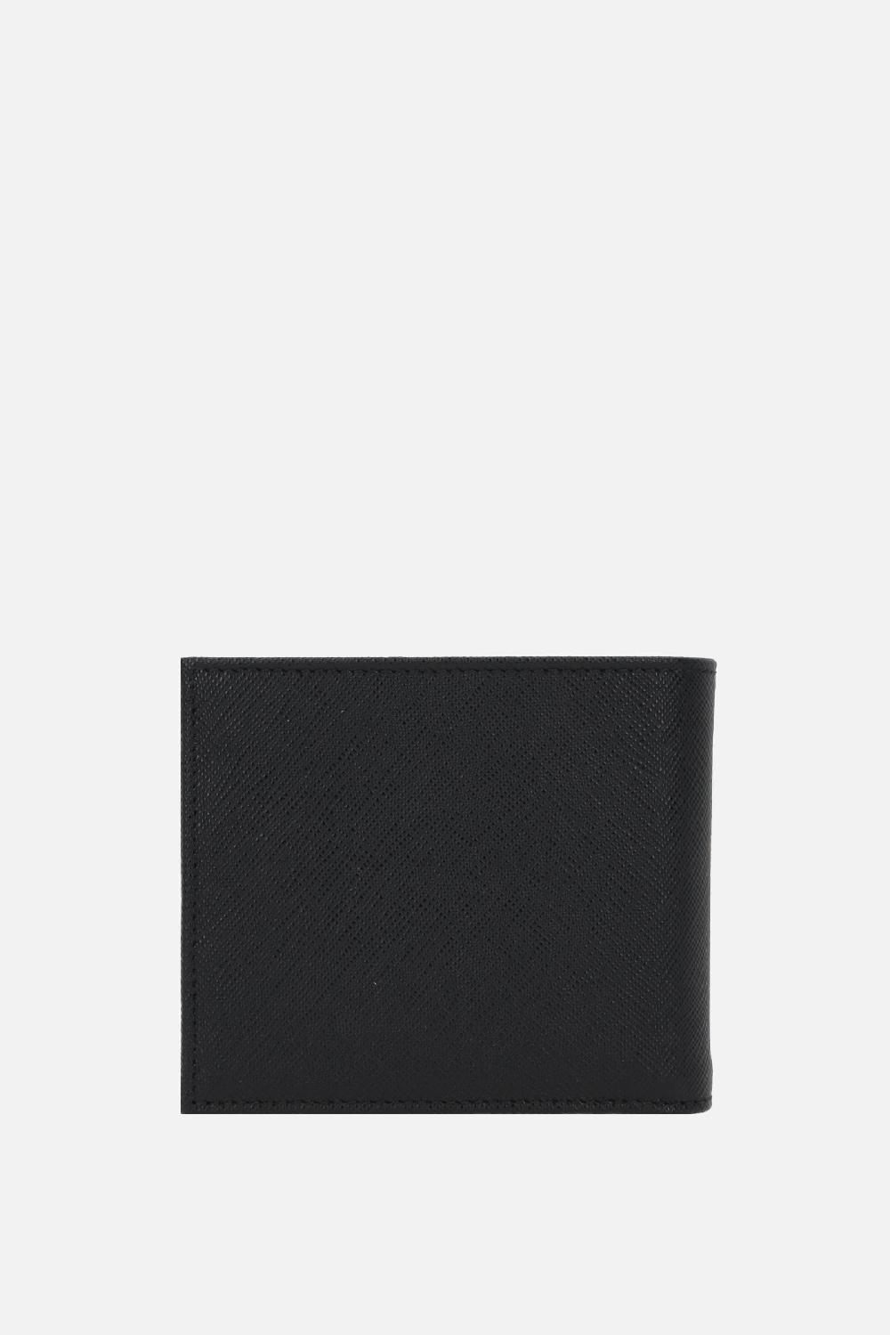 PRADA portafogli billfold in pelle Saffiano Italia