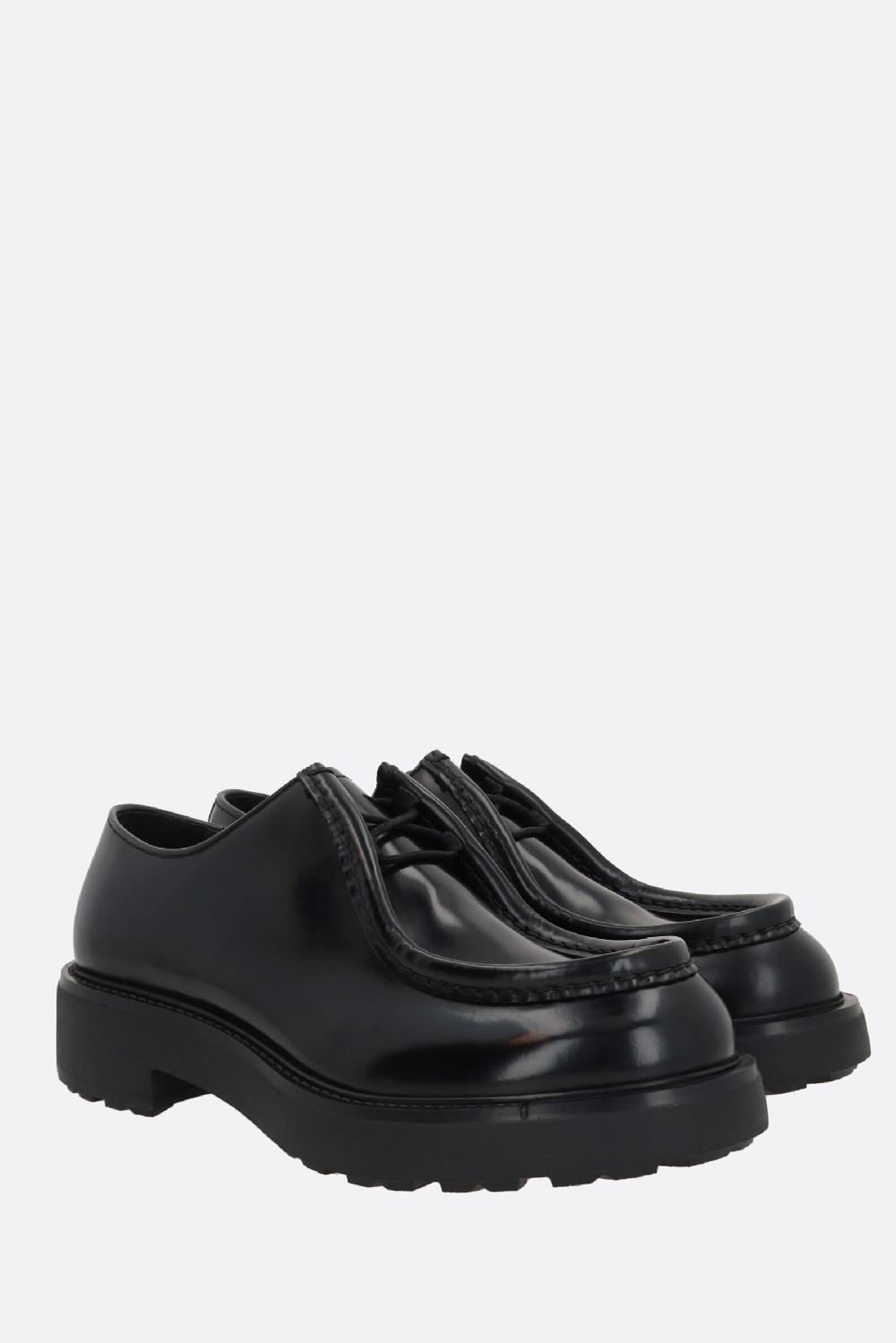 PRADA scarpa stringata Diapason in pelle spazzolata Promozione
