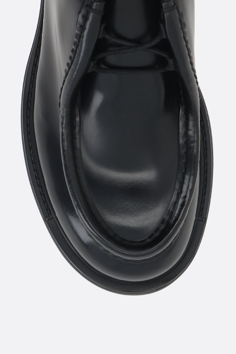 PRADA scarpa stringata Diapason in pelle spazzolata Promozione