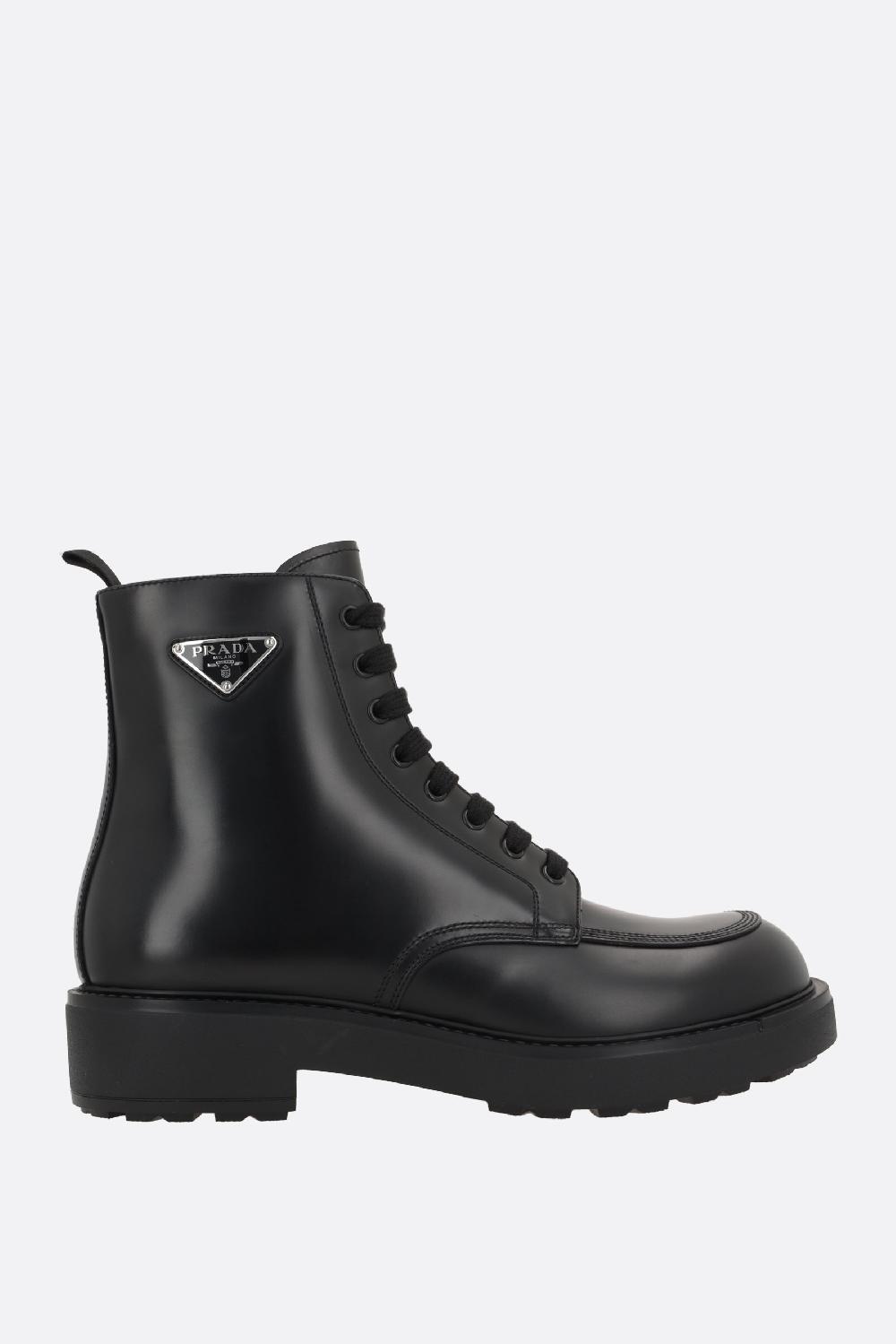 PRADA anfibio in pelle spazzolata Spedizione Gratuita