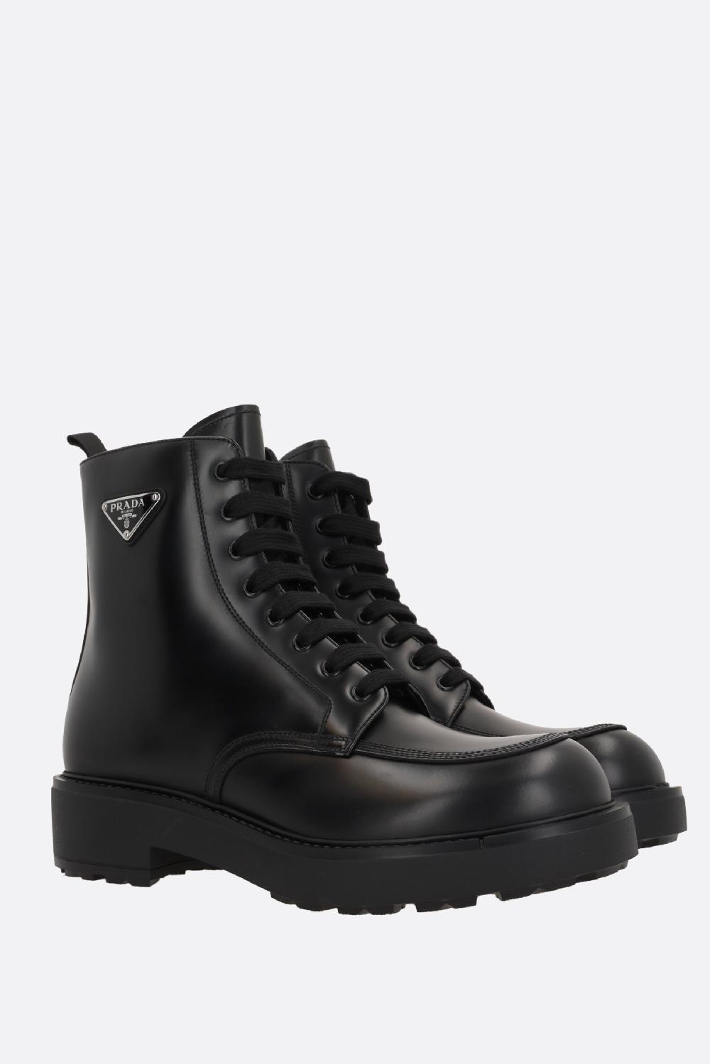 PRADA anfibio in pelle spazzolata Spedizione Gratuita