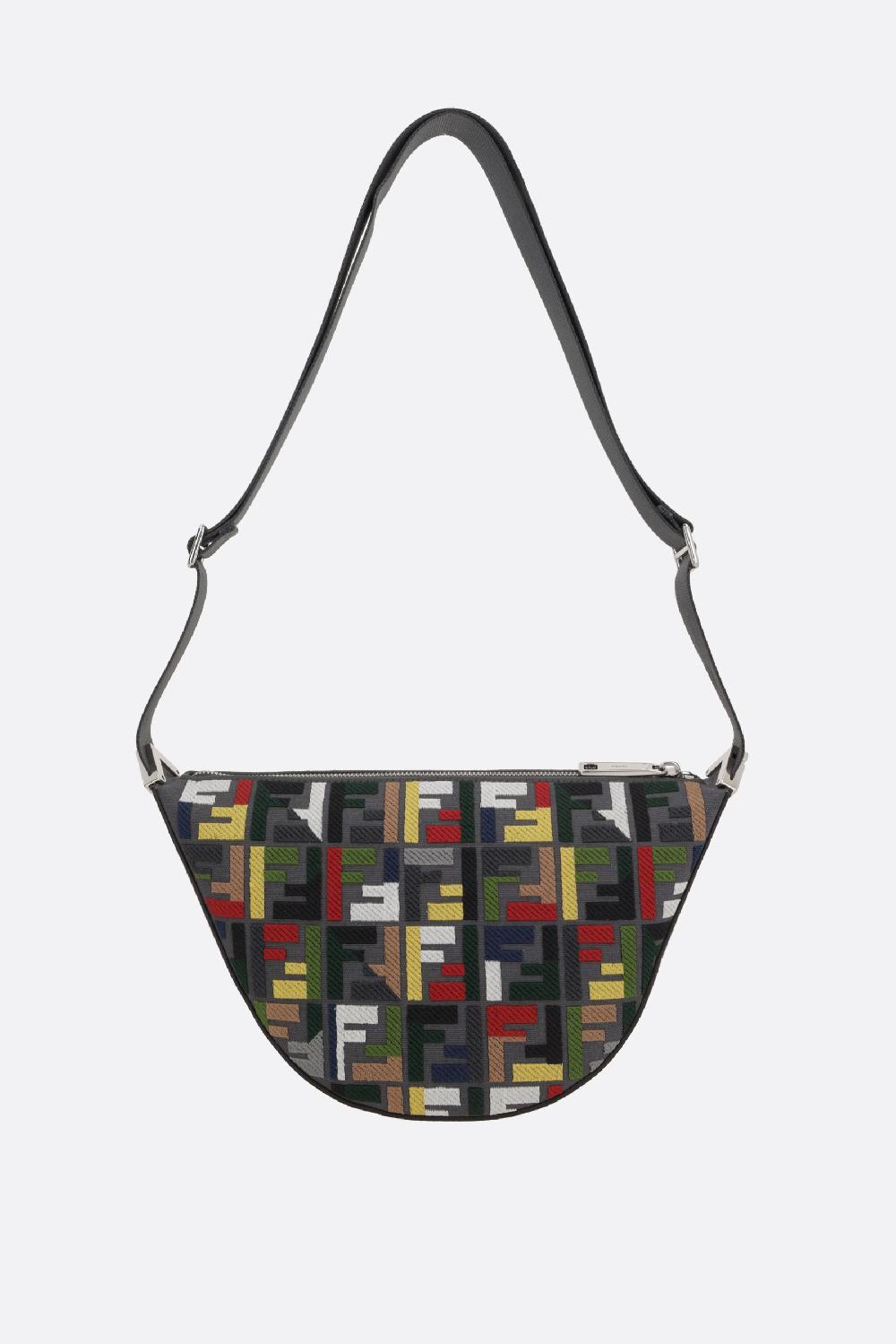 FENDI borsa a tracolla Fendi Melon small in canvas FF Negozi Online
