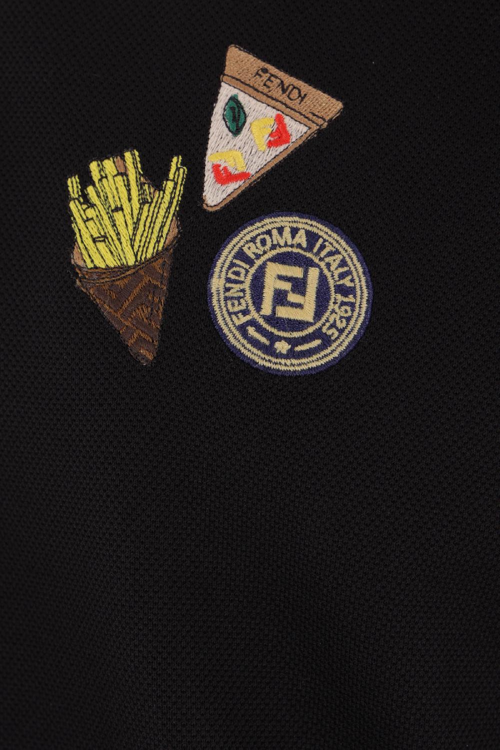FENDI polo Fendilicious in piquet Consegna Veloce