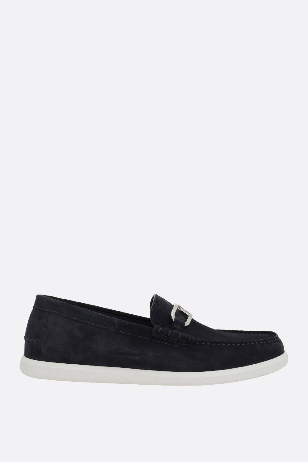 FENDI mocassino Fendi O'Lock Light in suede