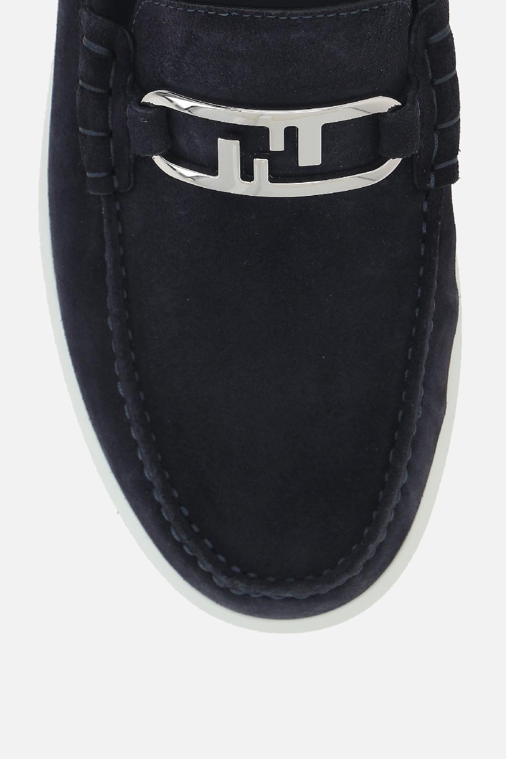 FENDI mocassino Fendi O'Lock Light in suede Shopping Online