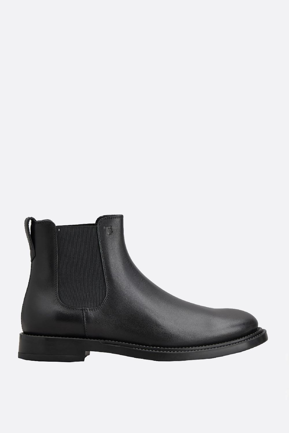 TOD'S stivaletto chelsea in pelle liscia