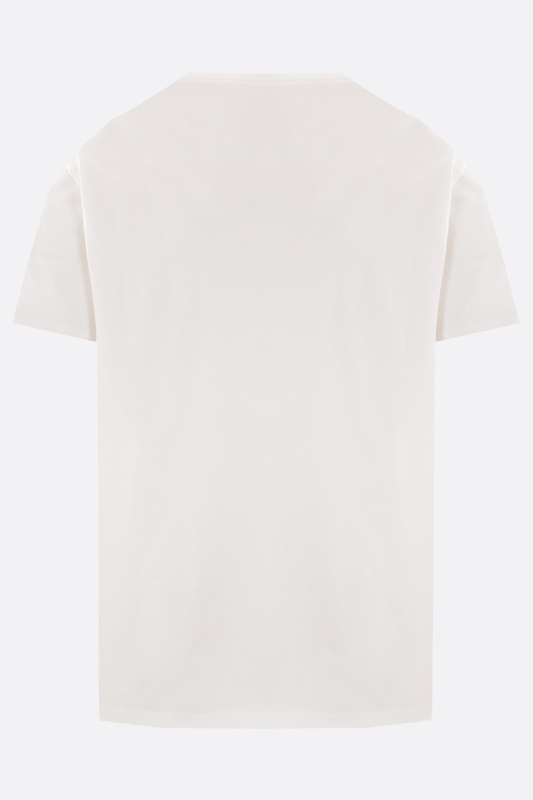 FENDI t-shirt in cotone ricamo Triple FF Novità