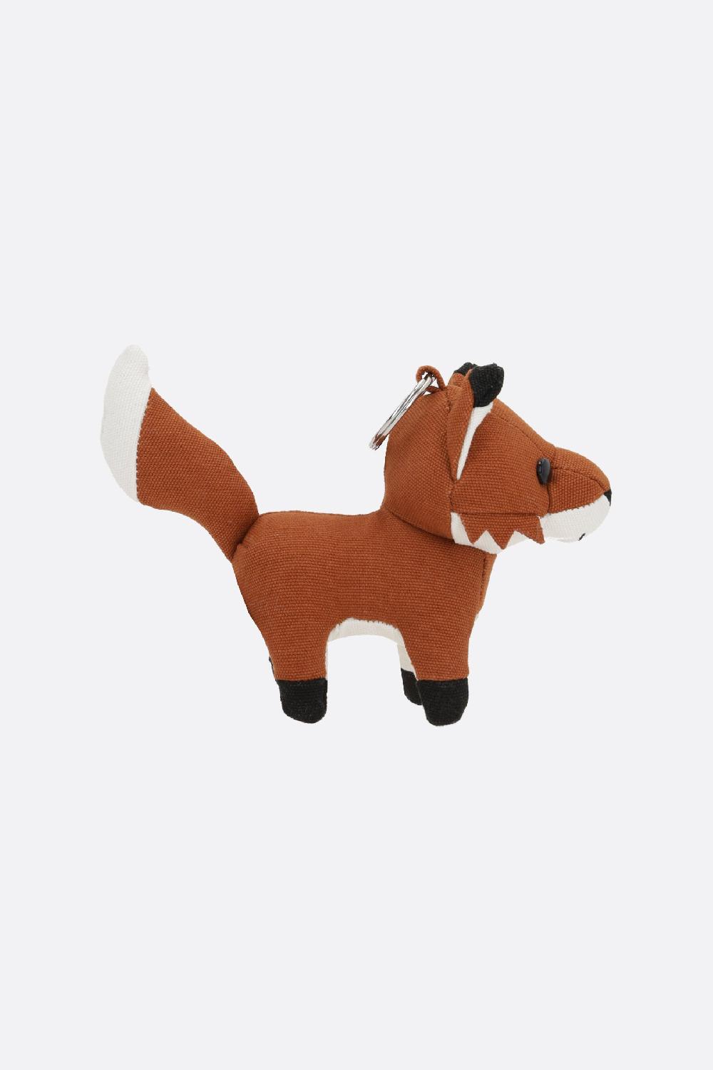 MAISON KITSUNÉ charm per borsa Fox in canvas Sconto
