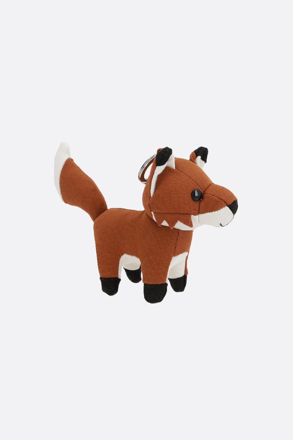 MAISON KITSUNÉ charm per borsa Fox in canvas Sconto