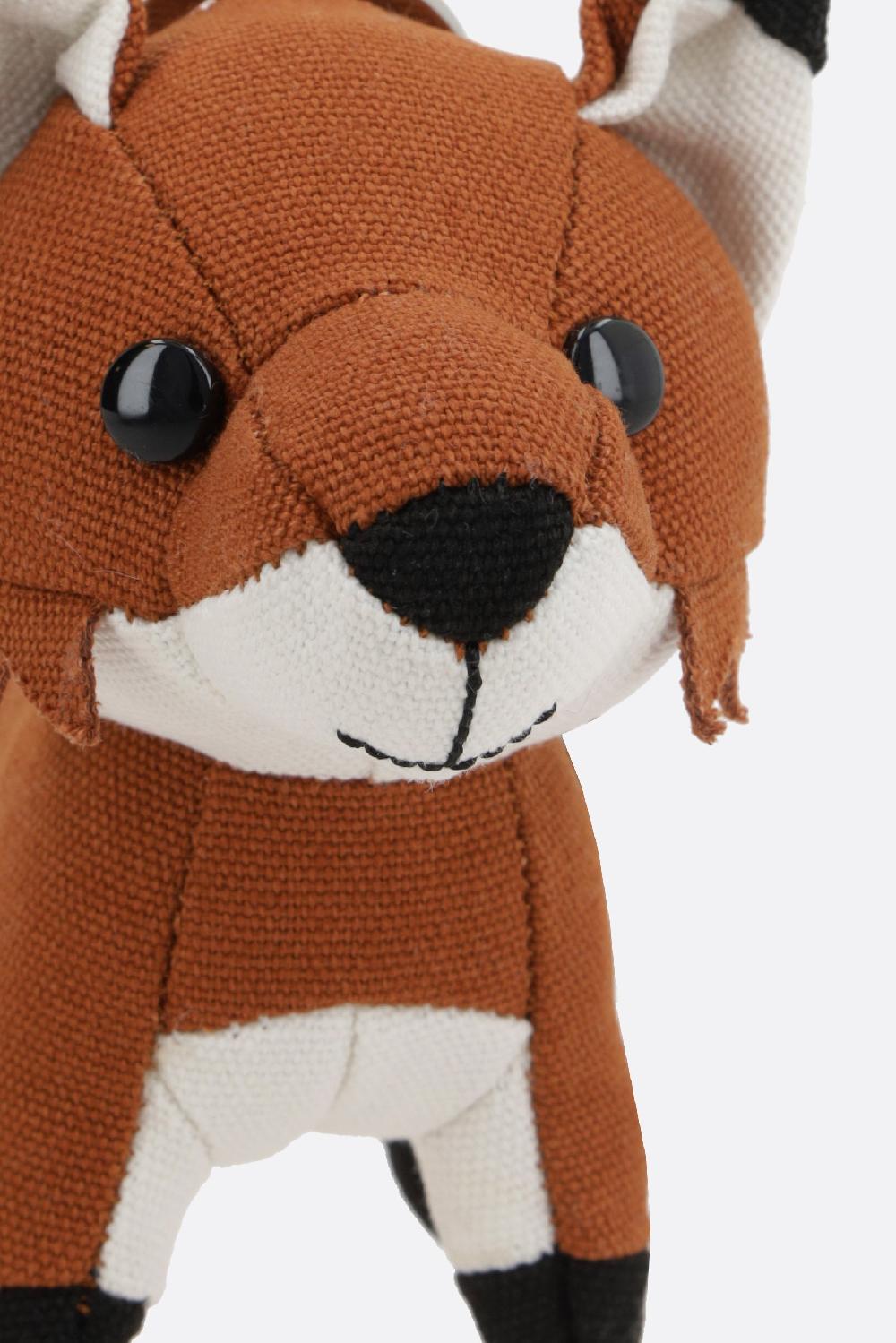 MAISON KITSUNÉ charm per borsa Fox in canvas Sconto