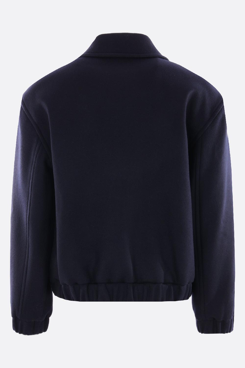 MAISON KITSUNÉ giubbotto full-zip in lana Outlet