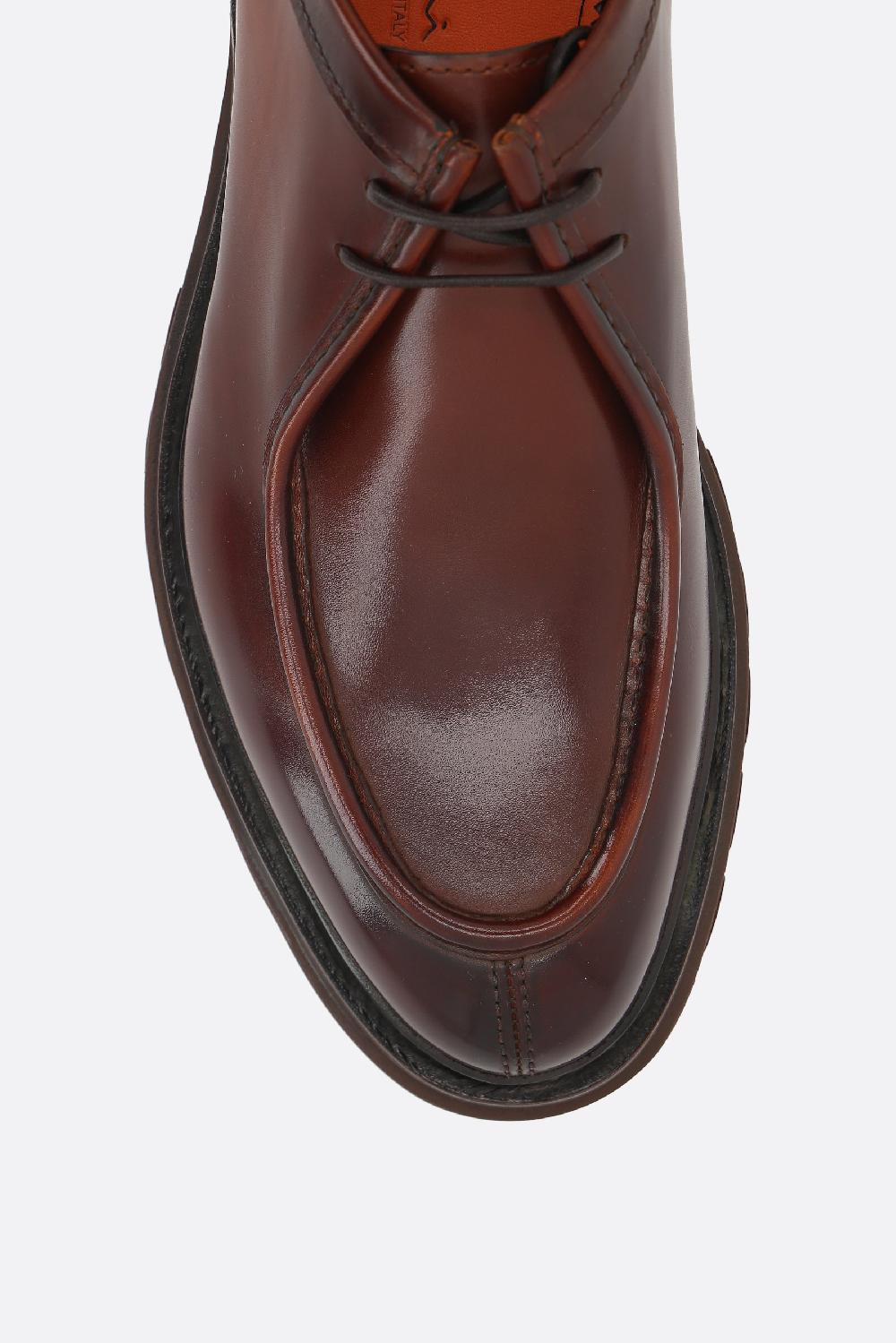 SANTONI scarpa derby Emlyn in pelle liscia Offerte