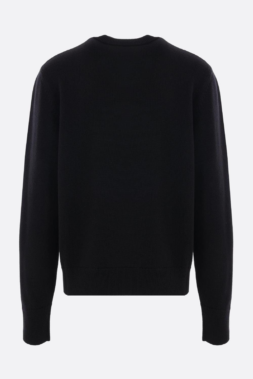 GIVENCHY pullover in lana ricamo treccia 4G Nuova