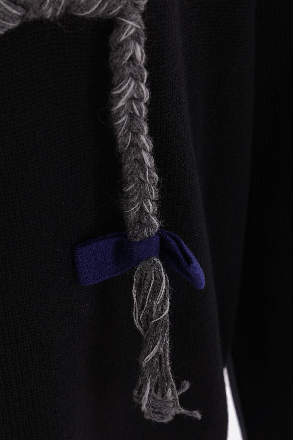 GIVENCHY pullover in lana ricamo treccia 4G Nuova