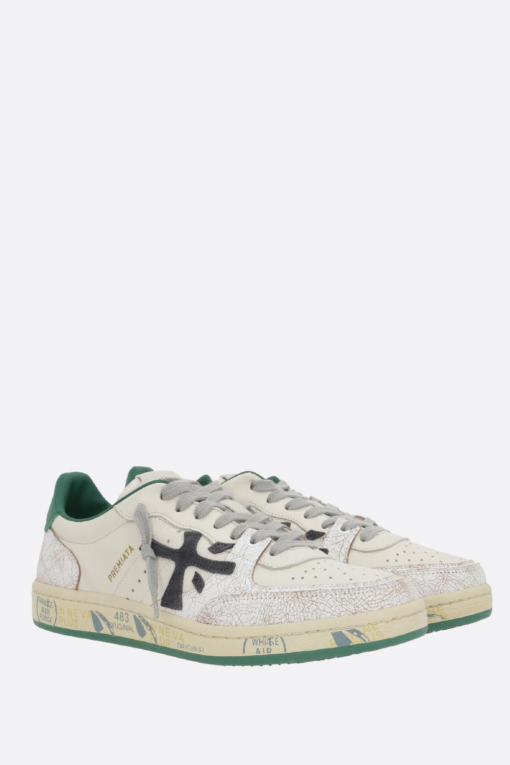 PREMIATA sneaker BSKT CLAY in pelle liscia e craquelé Negozio online di fabbrica